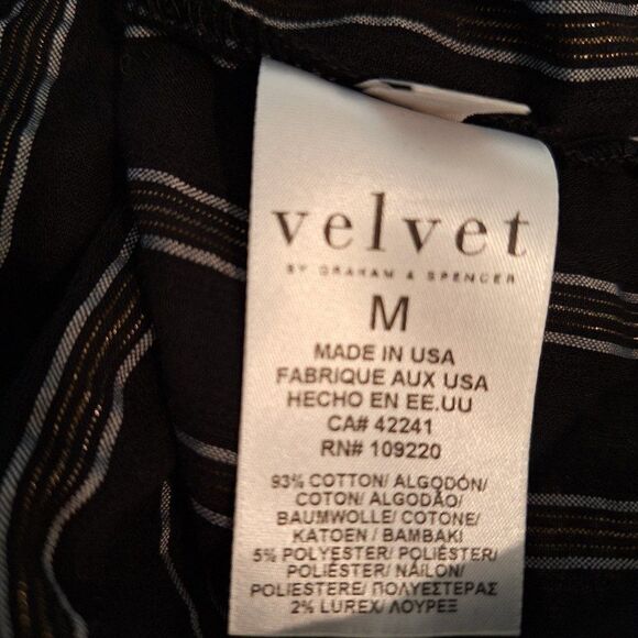 Velvet by Graham & Spencer Button‎ down Blouse  Sz M - Picture 4 of 6